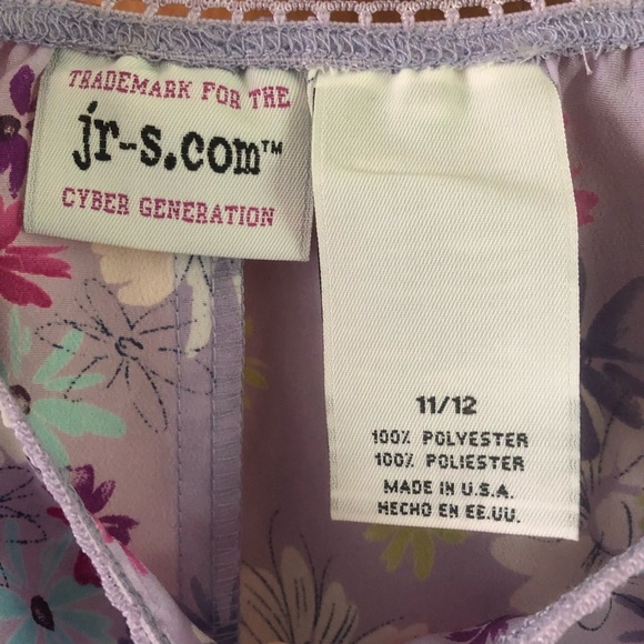 Vintage 90s Y2K jrs.com Purple Floral Slip Skirt NWT Size Juniors 11/12 - Picture 3 of 5